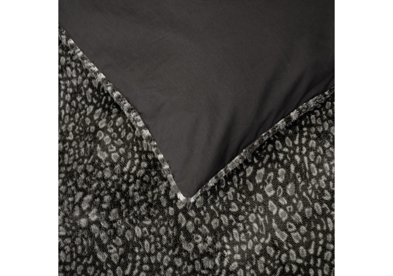Housse de Couette Teddy Tigre Noir - 140 x 200/220 cm, Style Audacieux - 17019156 - Sleeptime