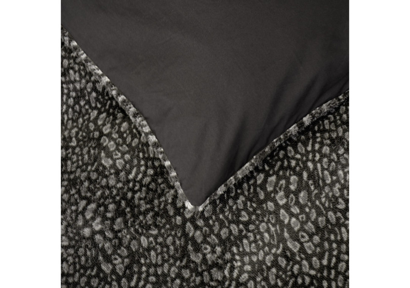 Housse de Couette Teddy Tigre Noir - 140 x 200/220 cm, Style Audacieux - 17019156 - Sleeptime
