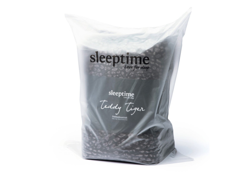 Housse de Couette Teddy Tigre Noir - 140 x 200/220 cm, Style Audacieux - 17019156 - Sleeptime