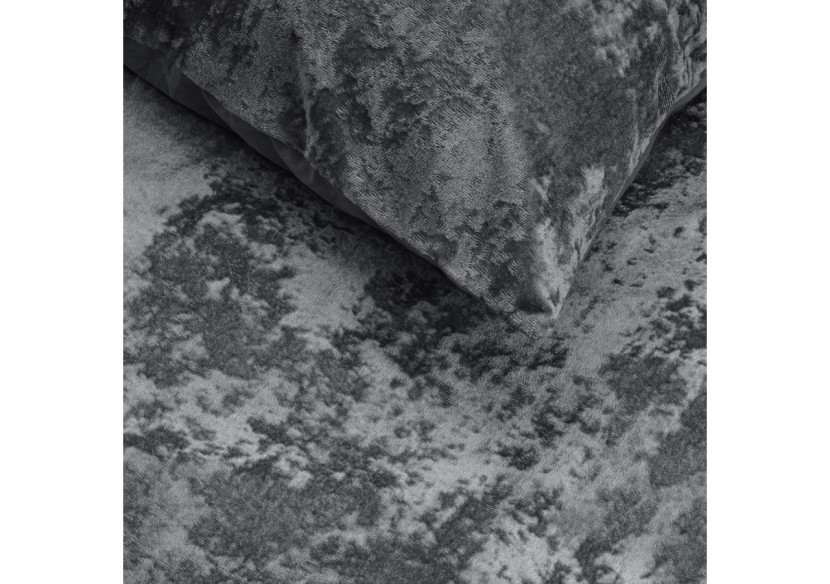 Housse de Couette Velours Écrasé - Anthracite 240 x 220 cm - 17015506 - Dreamhouse