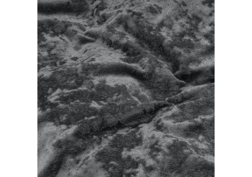 Housse de Couette Velours Écrasé - Anthracite 240 x 220 cm - 17015506 - Dreamhouse