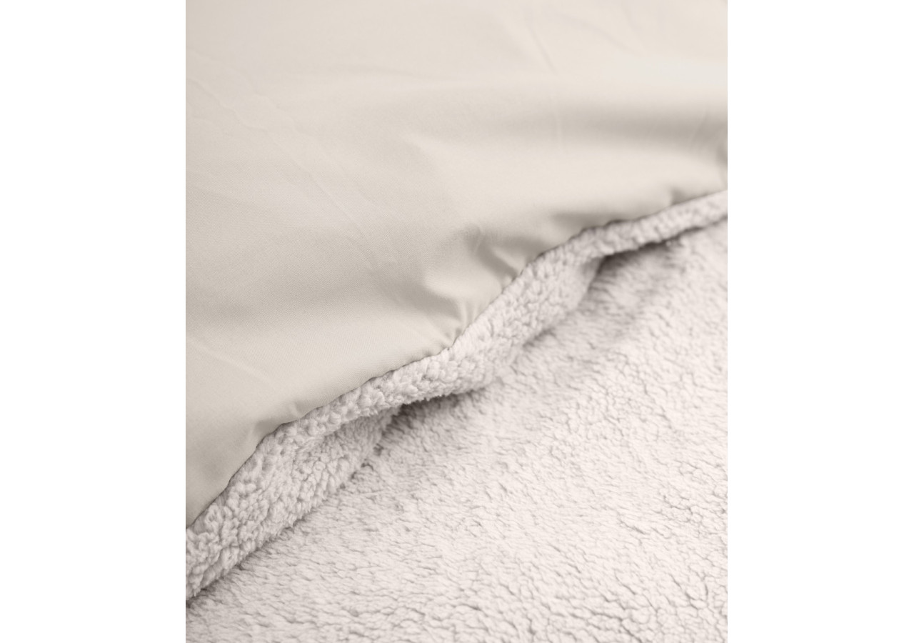 Housse de Couette Teddy Taupe - 140 x 200/220 cm, Luxe et Confort - 17020198 - Sleeptime