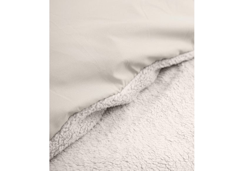 Housse de Couette Teddy Taupe - 140 x 200/220 cm, Luxe et Confort - 17020198 - Sleeptime