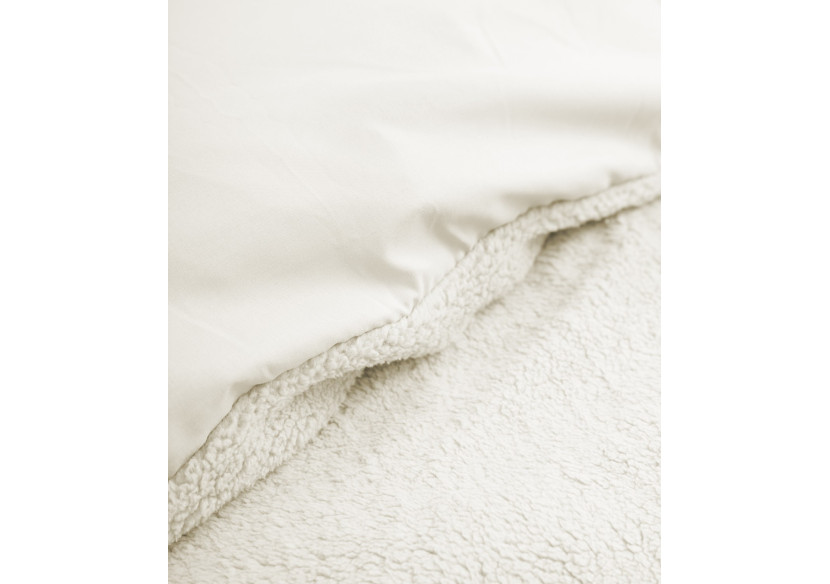 Housse de Couette Teddy Beige - 100% Teddy et Coton, 140 x 200/220 cm - 17020201 - Sleeptime