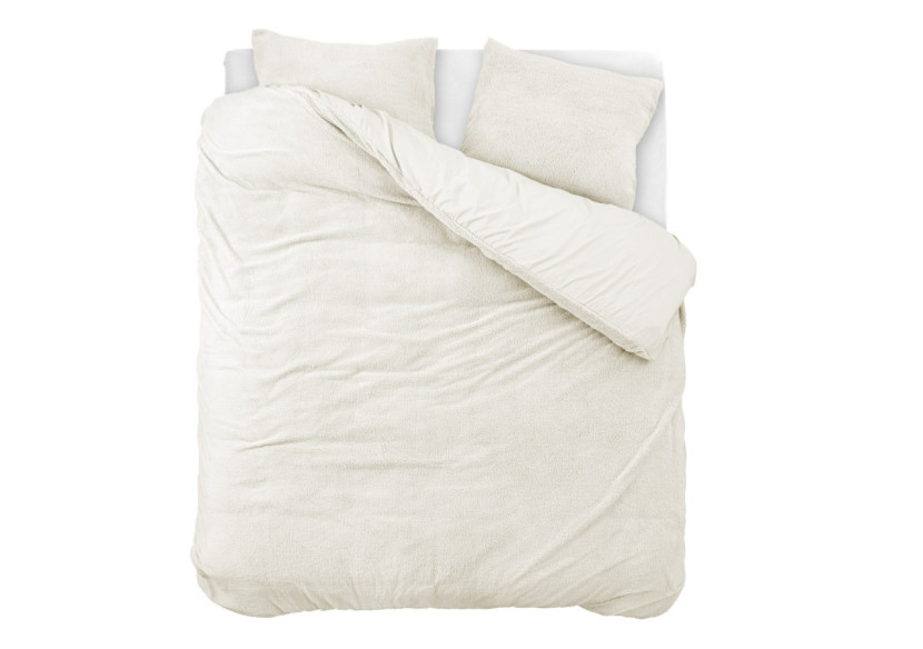 Housse de Couette Teddy Beige - 100% Teddy et Coton, 200 x 200/220 cm - 17020202 - Sleeptime Housse de Couette Teddy Beige - 100% Teddy et Coton, 200 x 200/220 cm - 17020202 - Sleeptime