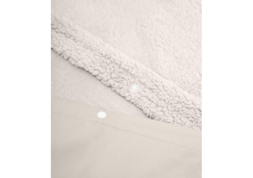 Housse de Couette Teddy Taupe - 240 x 200/220 cm, Luxe et Confort - 17020206 - Sleeptime