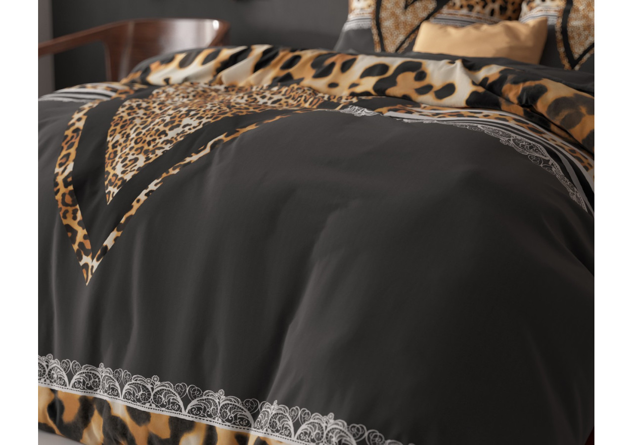 Housse de couette Panther Love Heart - 200 x 200/220 cm en 100% coton - 15021574 - Royal Textile