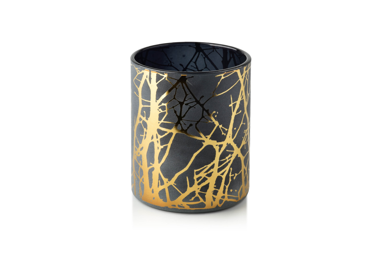 Bougeoir ODETTE GOLD - 8,8xh10cm pour une élégance intemporelle - HTID0967-PROM - Mondex