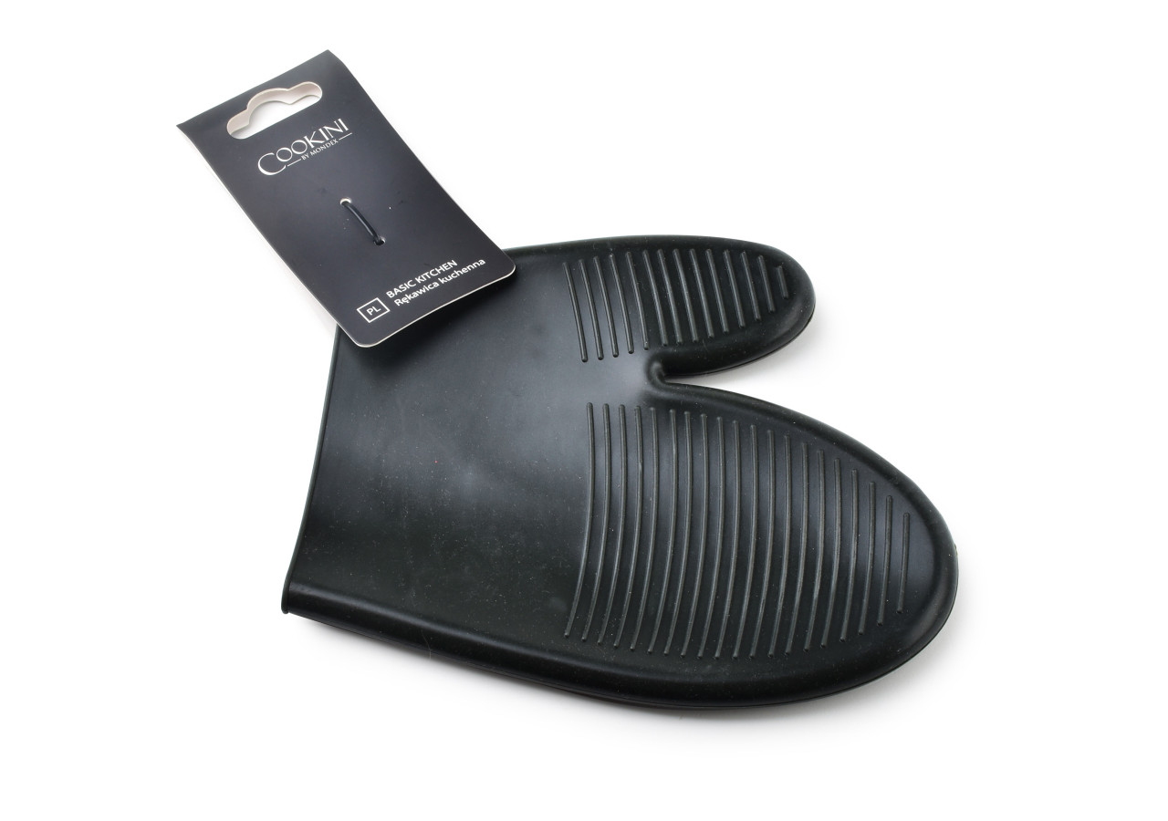Gant de cuisine BASIC KITCHEN - Silicone noir 20x16cm - HTXA1858-CX - Cookini By Mondex