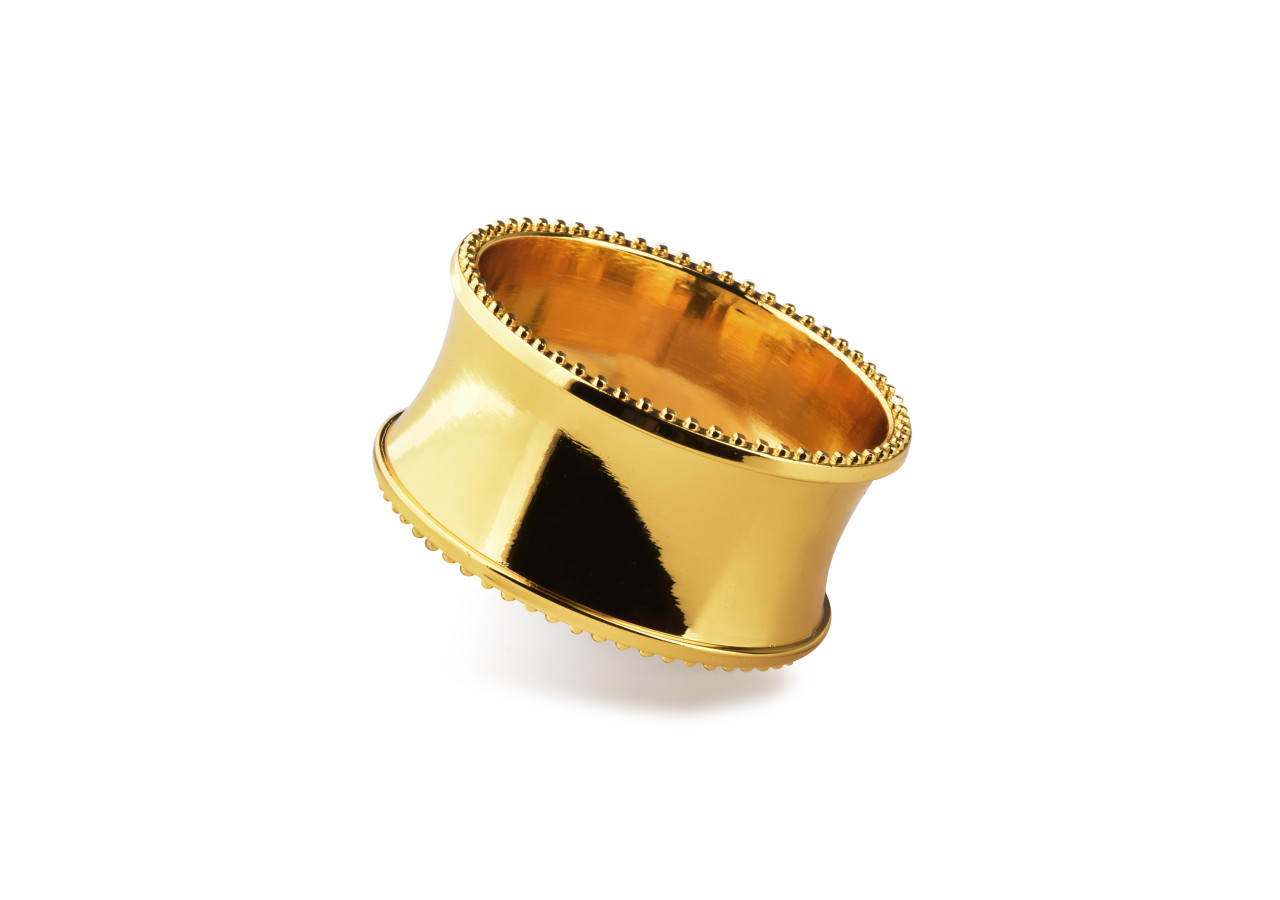 Porte-serviettes ADRIANNE - Finition dorée 4,5 x 4 x 5 x 2,5 cm - HTE3288 - Mondex