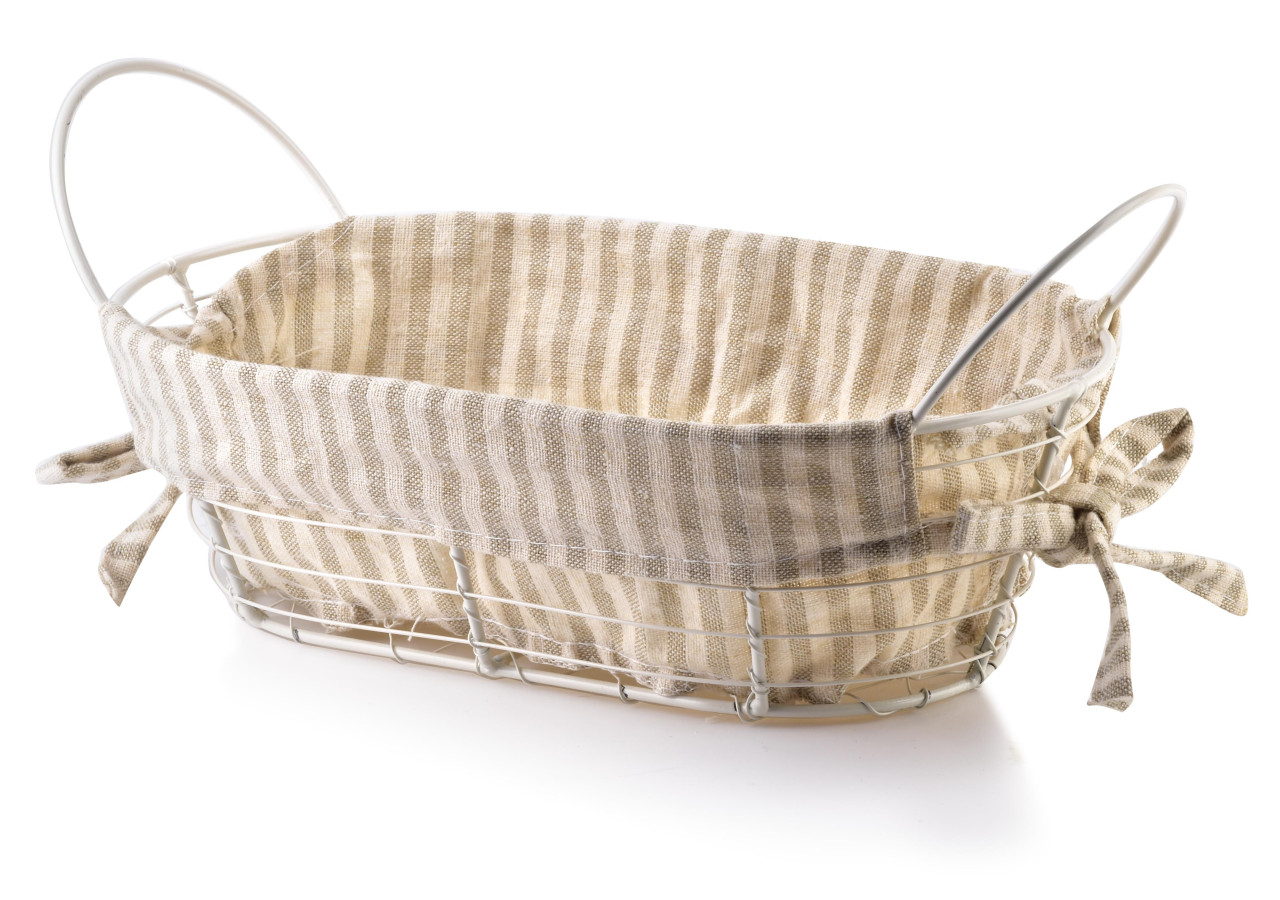 Panier WILL - Métallique beige 25x15x8/28x15x11,5cm - HIWD0069 - Cookini By Mondex