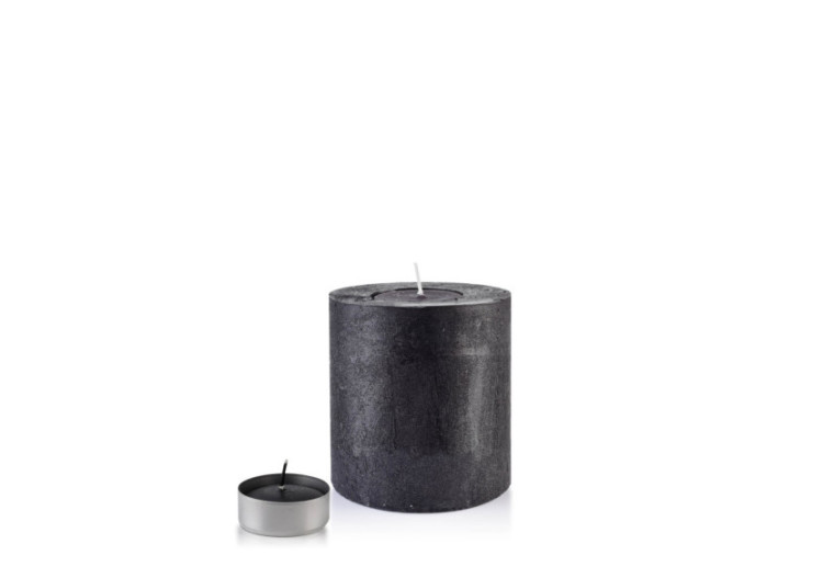 LANTERNE WALEC RUSTIQUE - 120x120 cm, couleur noire - TCM6078 - Mondex