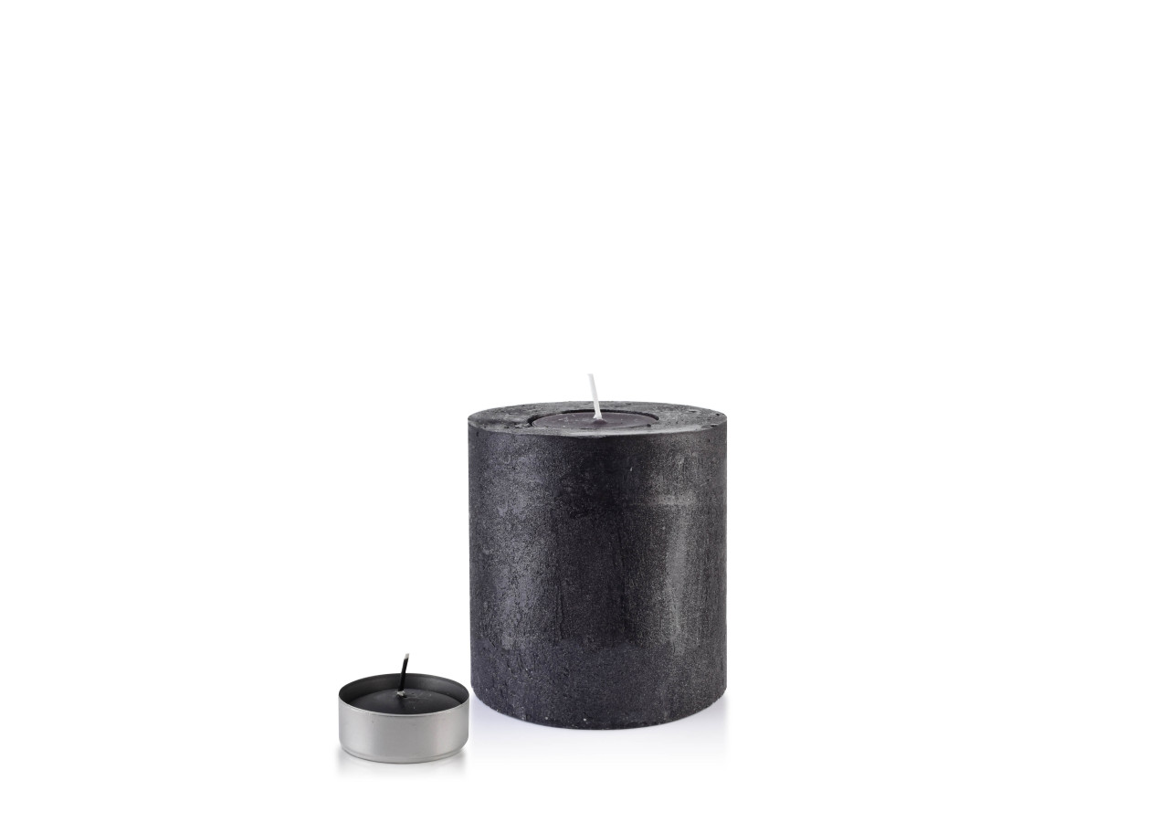 LANTERNE WALEC RUSTIQUE - 120x120 cm, couleur noire - TCM6078 - Mondex