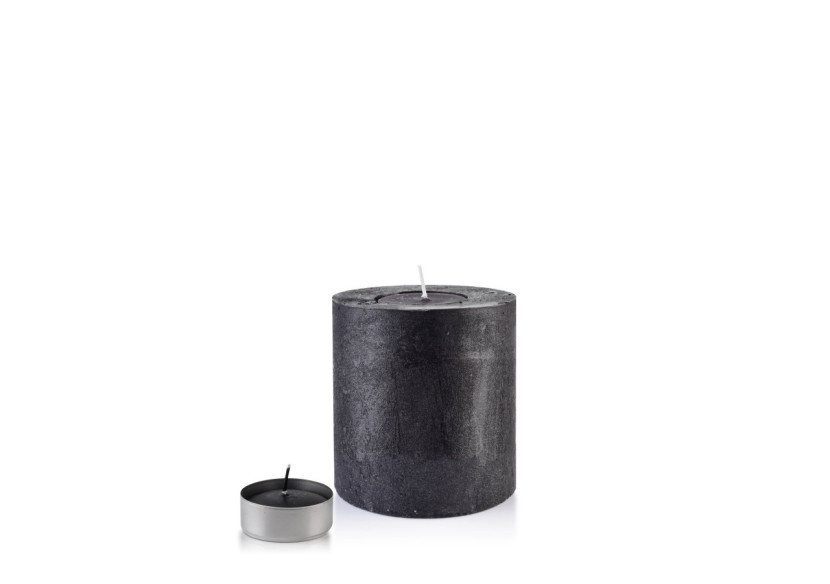 LANTERNE WALEC RUSTIQUE - 120x120 cm, couleur noire - TCM6078 - Mondex