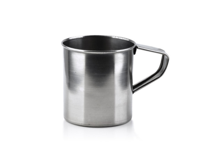 Mug BASIC KITCHEN - 500ml en acier inoxydable, 9cm - HTXA7246-CX - Cookini By Mondex