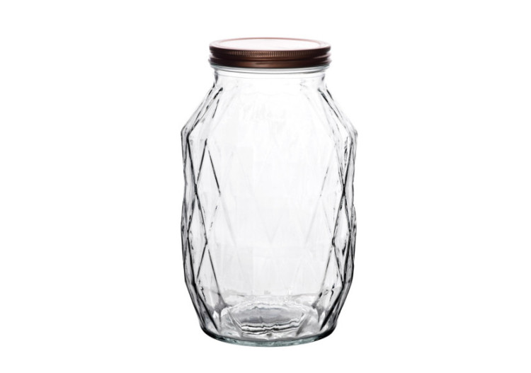 Bocal en Verre BASIC KITCHEN - 3400ml, 10,5x17x26,2cm - HTID7543 - Allesken