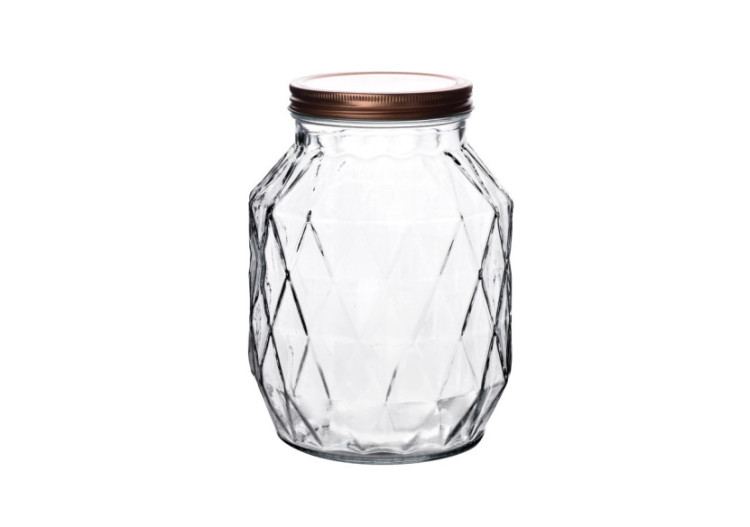 Bocal en Verre BASIC KITCHEN - 2700ml, 10,5x16x22cm - HTID7550 - Allesken