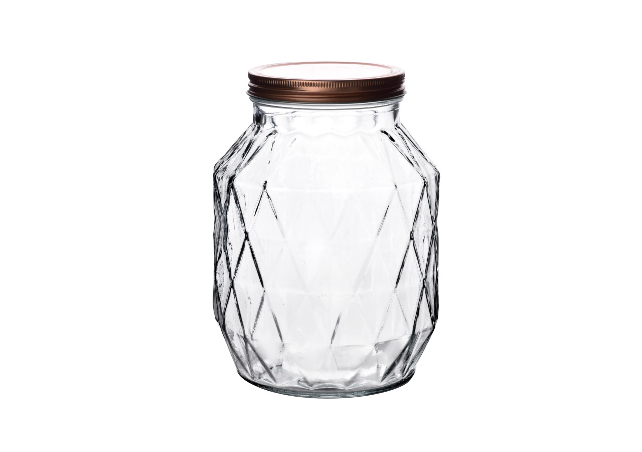 Bocal en Verre BASIC KITCHEN - 2700ml, 10,5x16x22cm - HTID7550 - Allesken