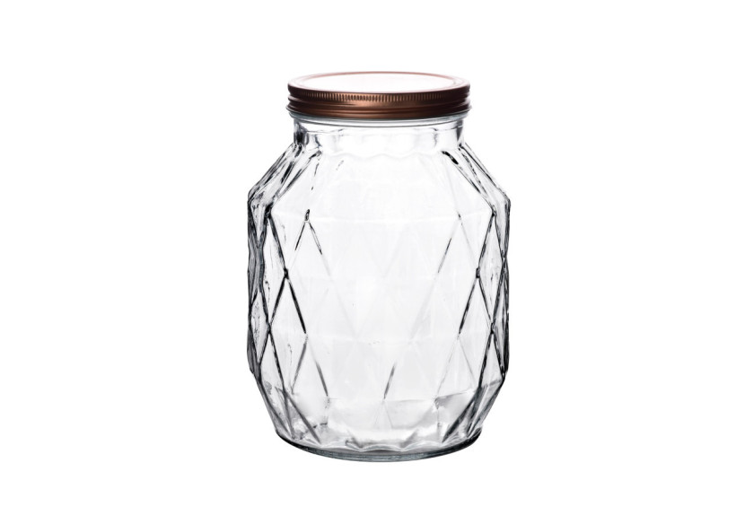 Bocal en Verre BASIC KITCHEN - 2700ml, 10,5x16x22cm - HTID7550 - Allesken