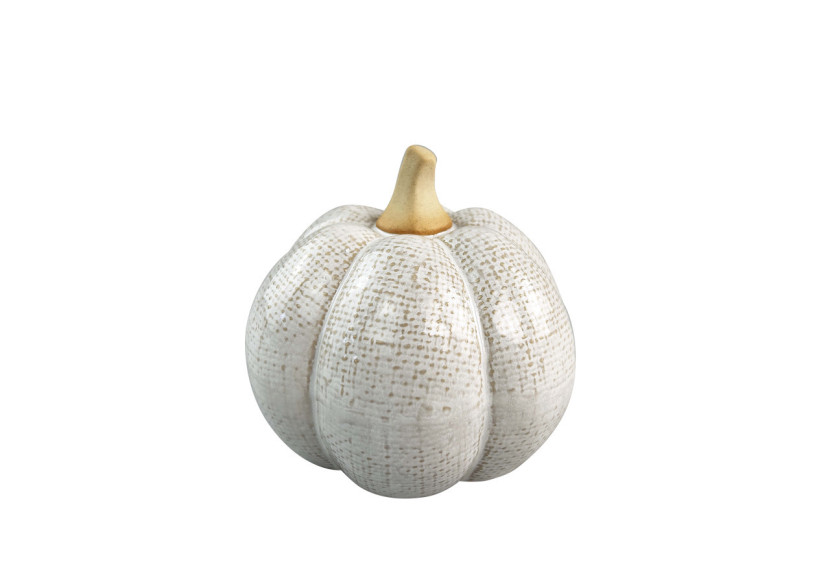 Figurine MAVE Citrouille 9,6xh8,9cm - Décoration chic pour l'automne - HTC0536 - Mondex