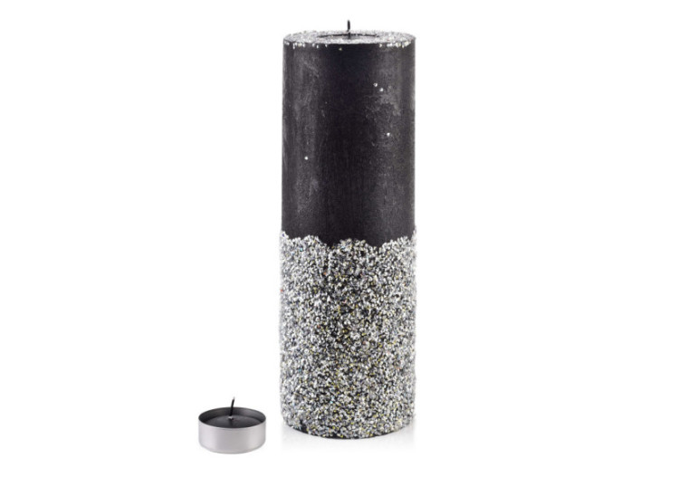 Lampion Élégant en Diamant - Noir, 120x360mm - TCM8740 - Mondex