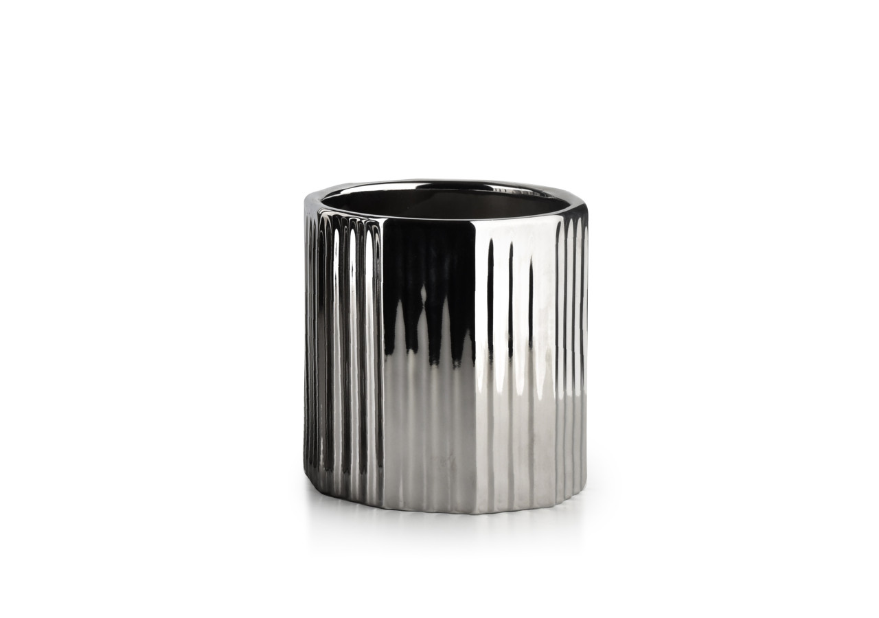 Vase NEVA SILVER - Dimensions h11.5 x Ø11cm - HTYE0843 - Mondex