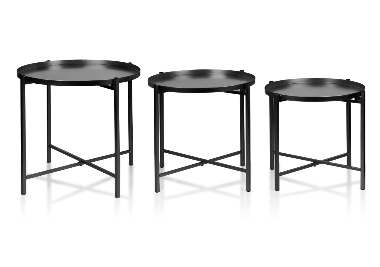 Table LUCAS - Noir 47,5x44,5x42,5cm - HTOP8340    21 - Mondex