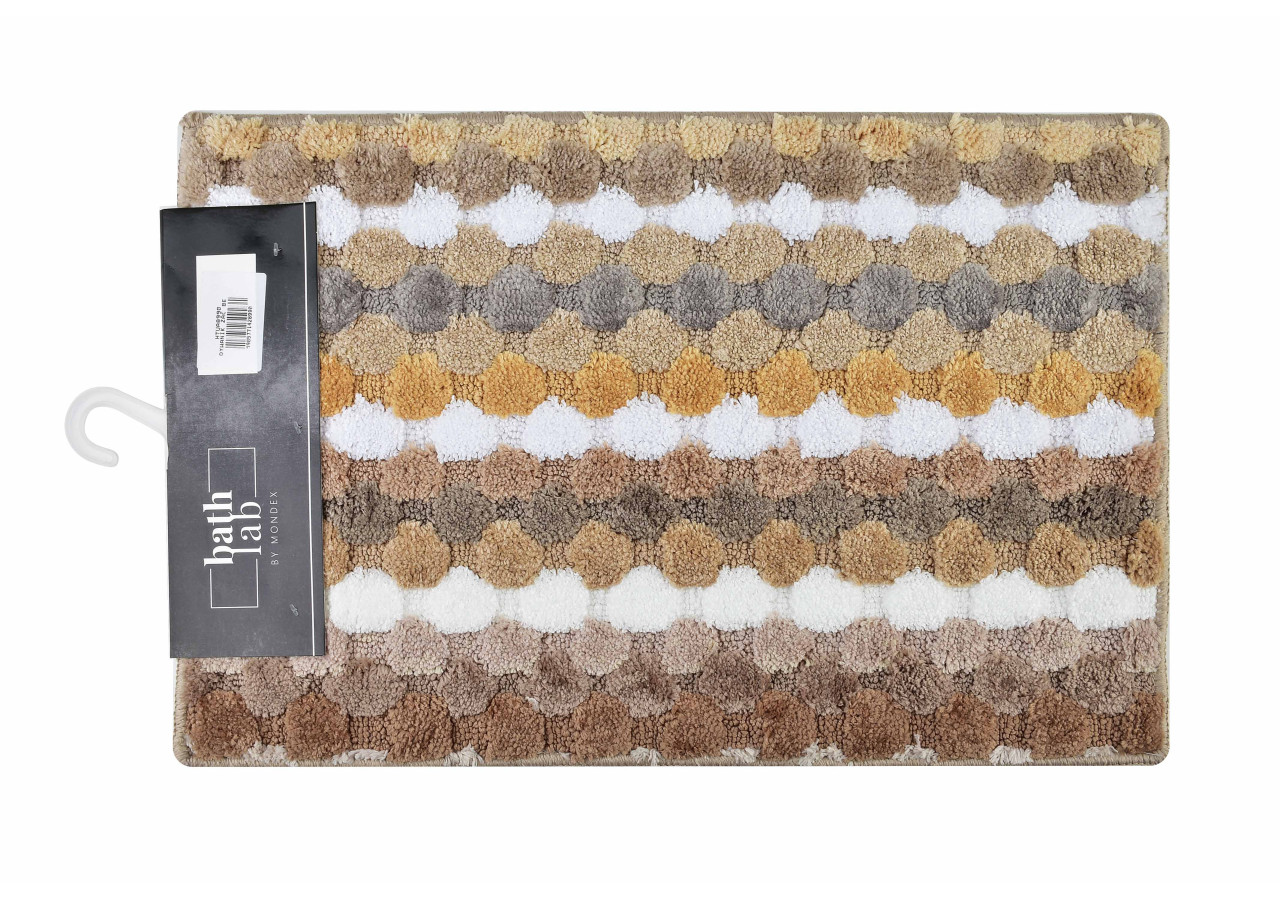 Tapis de Bain ZAC à Rayures - 40x60cm, Élégance et Confort - HTUA8990 - Allesken