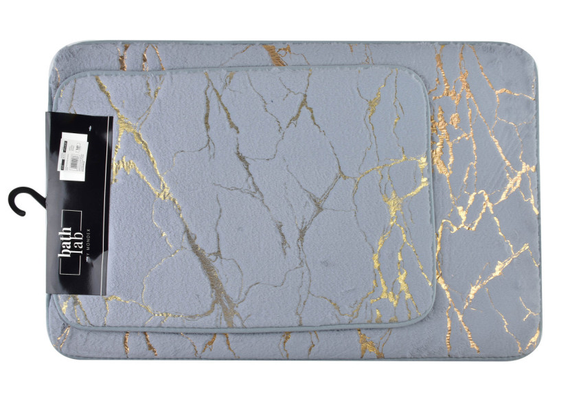 Set de Tapis de Bain ZAC - 2 pièces 40x58/50x80cm, Élégance et Douceur - HTUA9287 - Bathlab By Mondex Set de Tapis de Bain ZAC - 2 pièces 40x58/50x80cm, Élégance et Douceur - HTUA9287 - Bathlab By Mondex