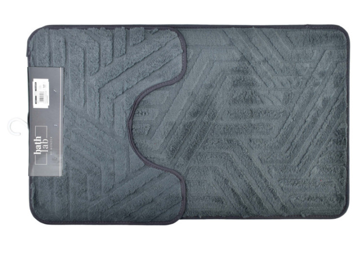 Ensemble de Tapis de Bain ZAC - 50x40cm et 50x80cm - HTUA0078 - Bathlab By Mondex