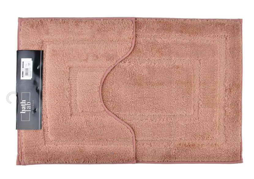 Ensemble de Tapis de Bain ZAC - 50x50/50x80cm, Praticité et Style - HTUA0214 - Bathlab By Mondex