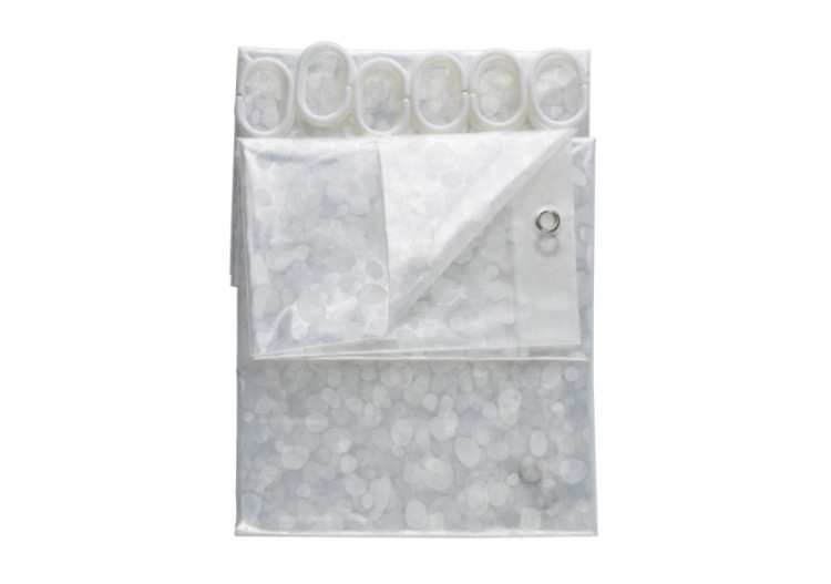 Rideau de Douche ZAC PATTERN - 180x180cm - HTUA0726 - Bathlab By Mondex