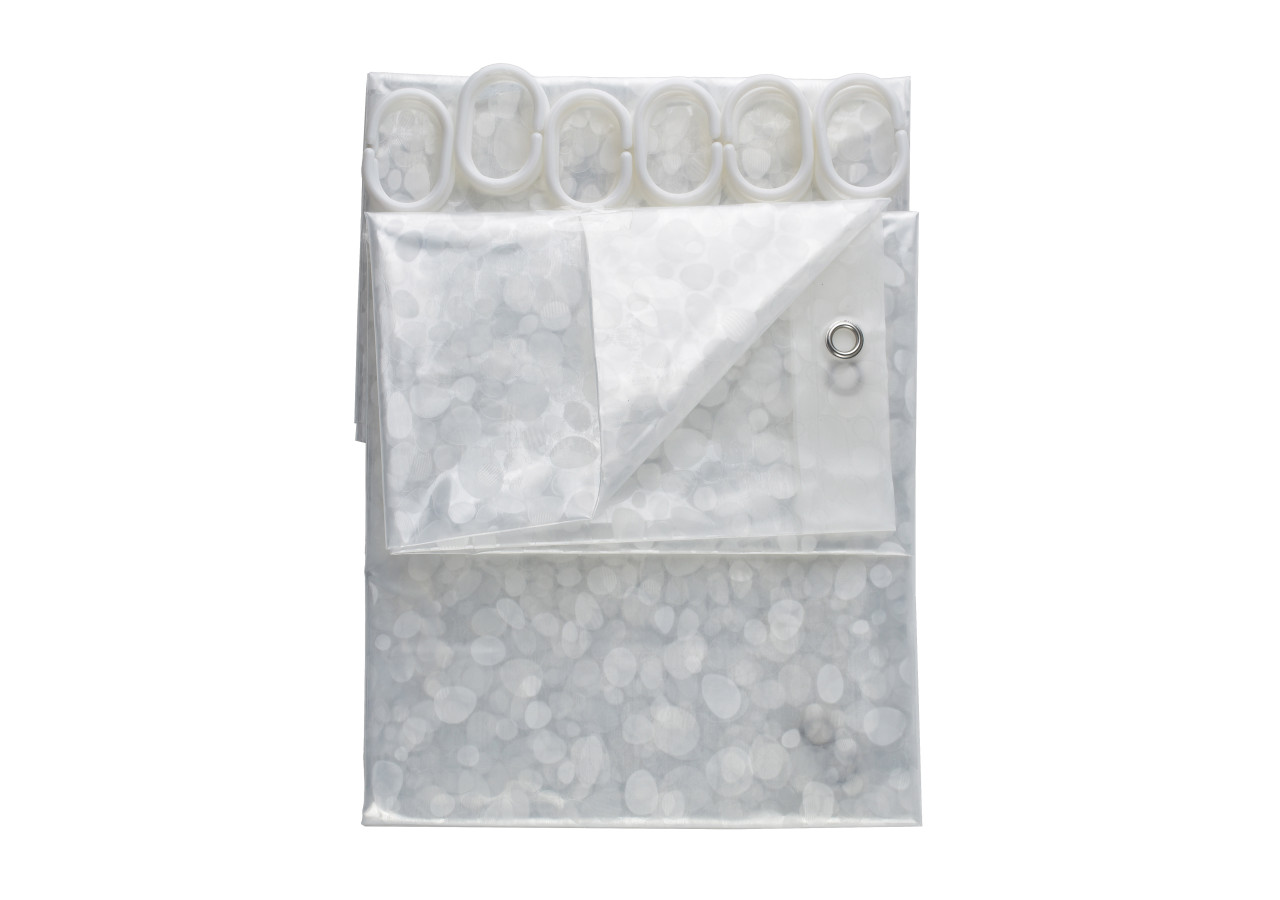 Rideau de Douche ZAC PATTERN - 180x180cm - HTUA0726 - Bathlab By Mondex