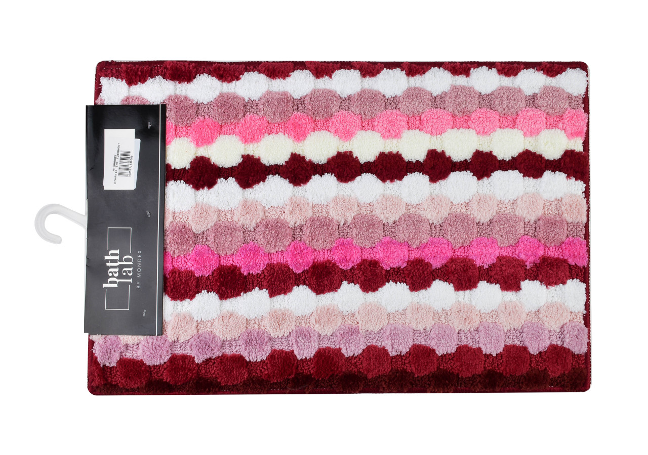 ZAC Tapis de Bain - 40x60cm Rayures Rouges - HTUA8005 - Mondex