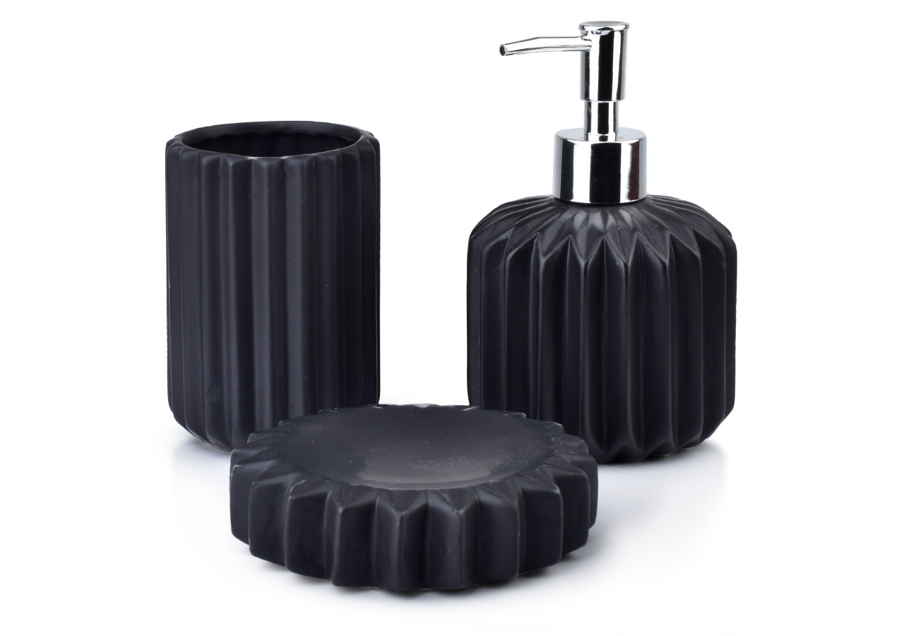 Set de salle de bain FERRA - 380ml moderne - HTWM5902 - Bathlab By Mondex