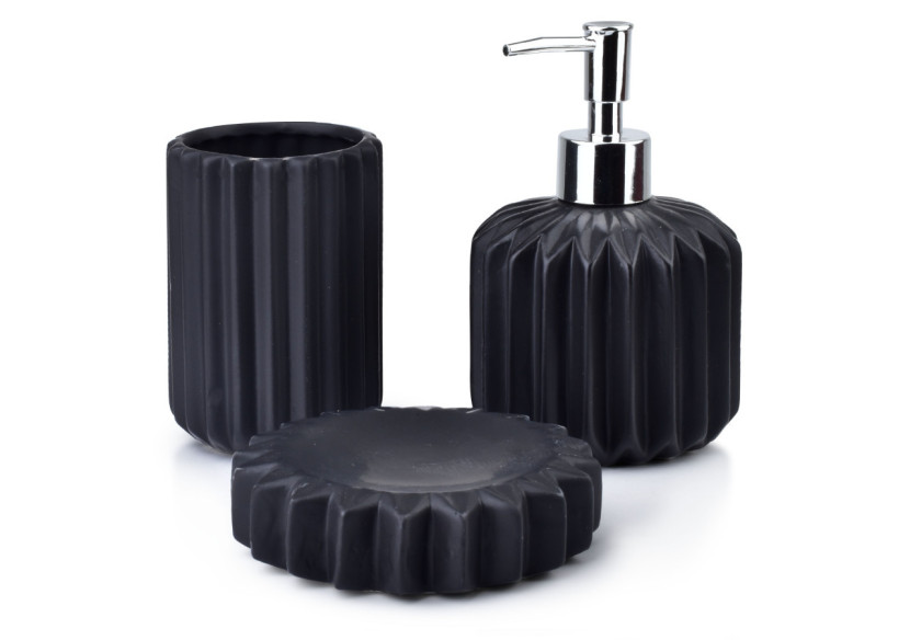 Set de salle de bain FERRA - 380ml moderne - HTWM5902 - Bathlab By Mondex