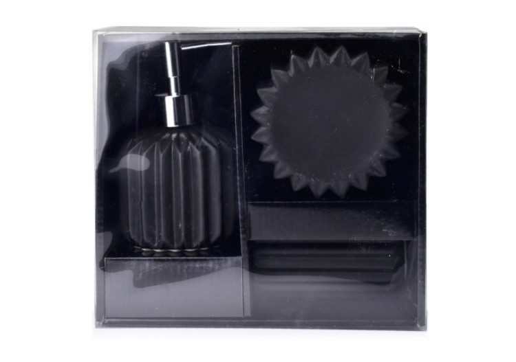 Set de salle de bain FERRA - 380ml moderne - HTWM5902 - Bathlab By Mondex 2