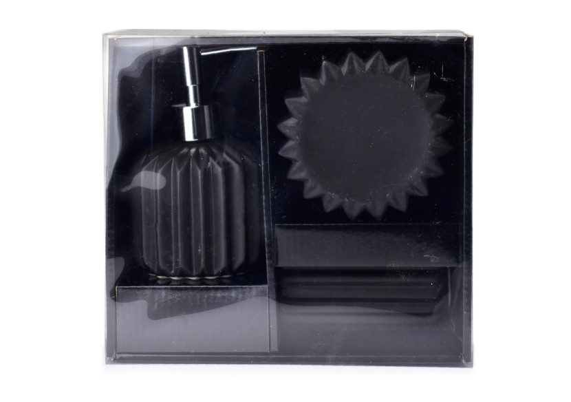 Set de salle de bain FERRA - 380ml moderne - HTWM5902 - Bathlab By Mondex