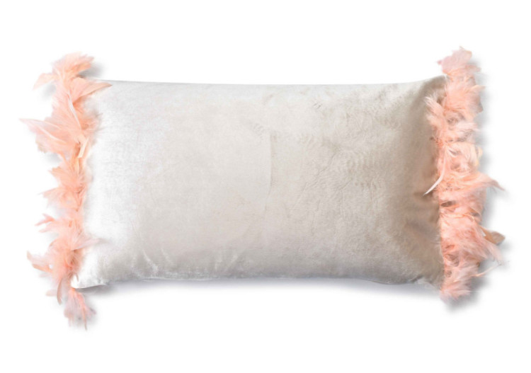 Poduszka LORETA BEIGE - 50x30cm, velours - HTYG2772-PROM - Mondex