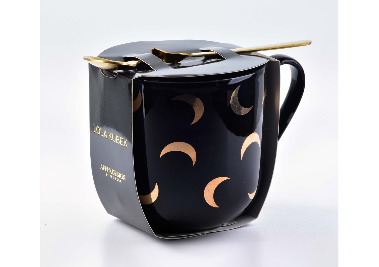 Kubek LOLA MOON - 420ml, design doré - HTNF9443-PROM - Affekdesign By Mondex