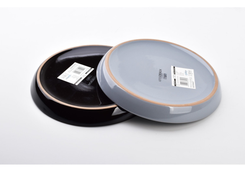 Assiette à dessert NADINE GREY - 18,5cm, porcelaine - HTPM5284-PROM - Affekdesign By Mondex Assiette à dessert NADINE GREY - 18,5cm, porcelaine - HTPM5284-PROM - Affekdesign By Mondex