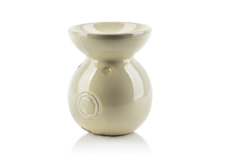 Brûleur d'huiles essentielles - Céramique grise 8.5x6.5cm - HTTP7172 - Mondex