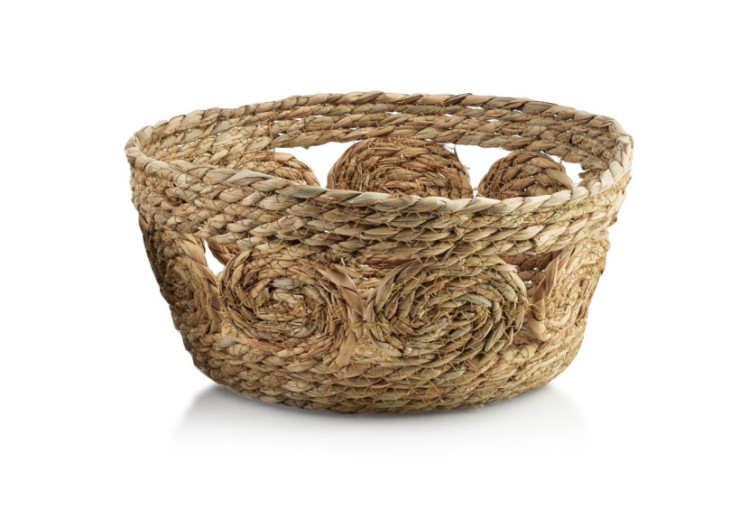 Panier BALI XL - Panier en osier naturel 30x15 cm pour déco boho - HIWB3036-PROM - Mondex