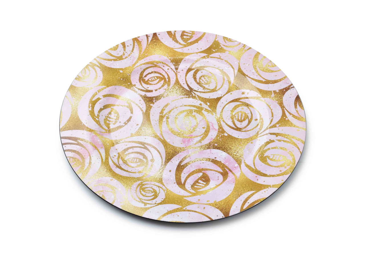 Sous-assiette décorative - Dimensions 33x33xh2cm - HTOS3685-PROM - Mondex