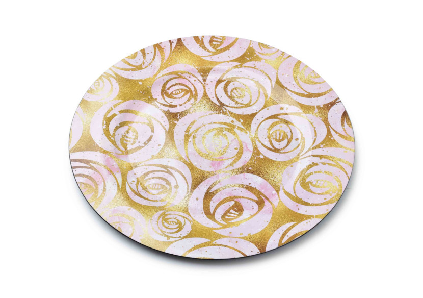 Sous-assiette décorative - Dimensions 33x33xh2cm - HTOS3685-PROM - Mondex