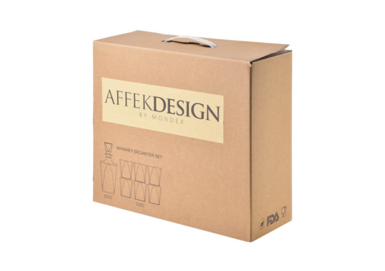 Carafe et Verres EVA TRIANGLE - 280ml / 780ml - HTID4811 - Affekdesign By Mondex 2