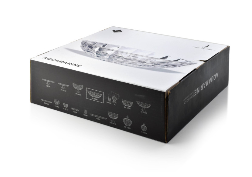 Mise CRISTALLO - Verre de qualité 32cm x 9.5cm - HTID5924-PROM - Affekdesign By Mondex Mise CRISTALLO - Verre de qualité 32cm x 9.5cm - HTID5924-PROM - Affekdesign By Mondex