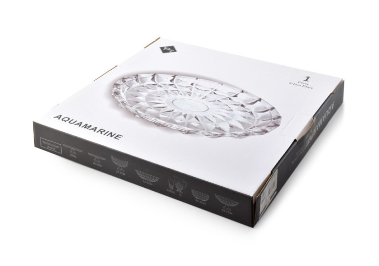 Assiette CRISTALLO - Verre élégant 29cm x 3cm - HTID5948-PROM - Affekdesign By Mondex 2