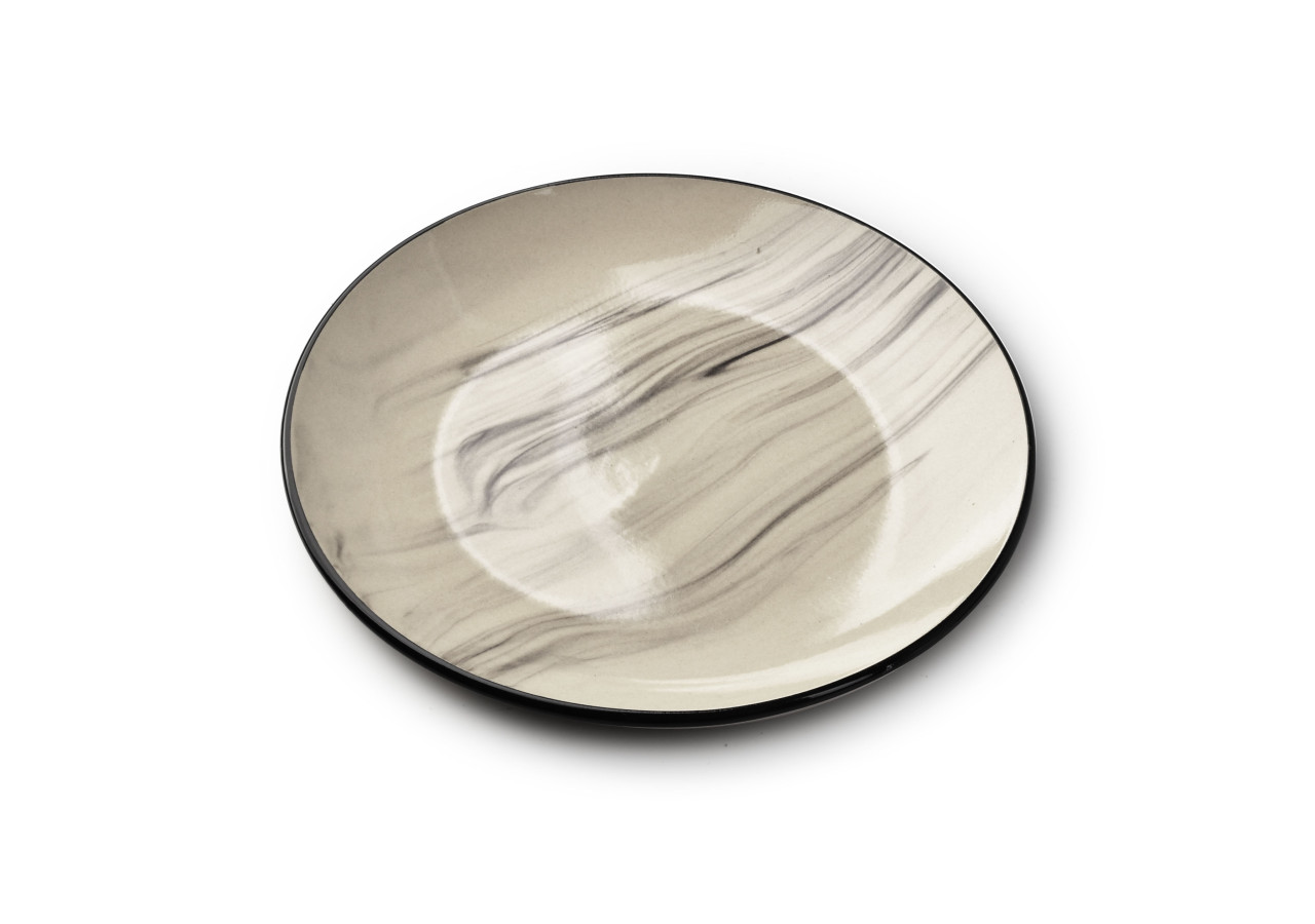 Assiette à dessert ODETTE - 19cm, porcelaine élégante - HTPM6228-PROM - Affekdesign By Mondex