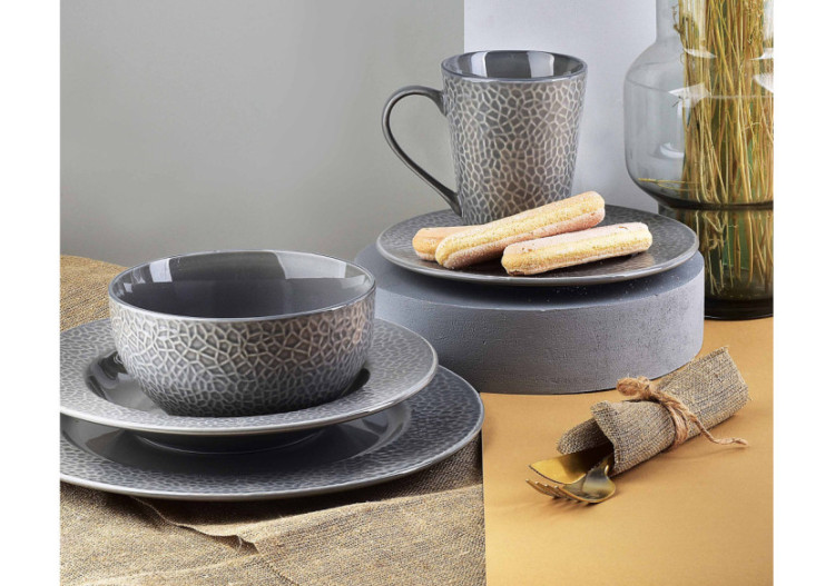 Mise HUDSON - Porcelaine grise 14 x 7cm 610ml - HTPM6280-PROM - Affekdesign By Mondex 2